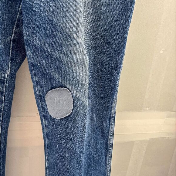 Dickies Jeans 40x32 Actual 38x29 Relaxed Medium Wash Denim Distressed Work Wear - Picture 3 of 7